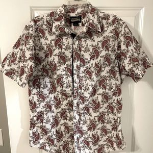 Short sleeve button up dress shirt